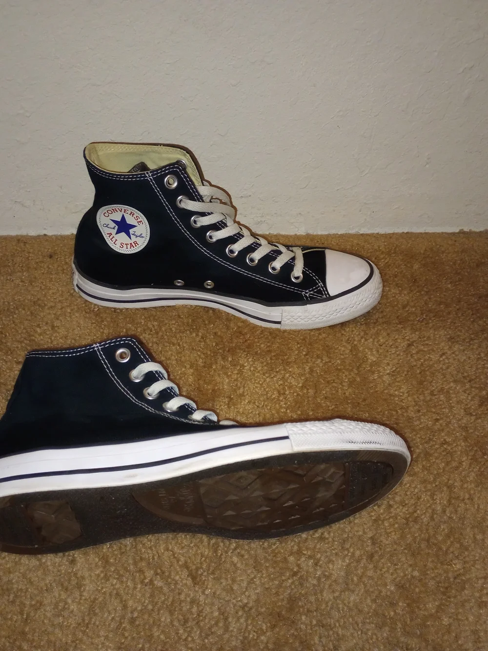 Converse Chuck Taylor All Star High Top Sneakers - Black & White - Picture 2 of 13